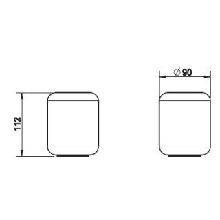 Pojemnik Gessi Goccia biały wykończenie chrom- sanitbuy.pl