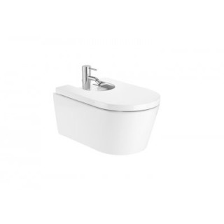 Bidet wiszący Roca Inspira Round 370x560x250mm biały- sanitbuy.pl
