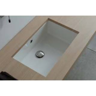 Umywalka podblatowa Scarabeo Gaia-Tech-Miky 40x32 z przelewem biała- sanitbuy.pl