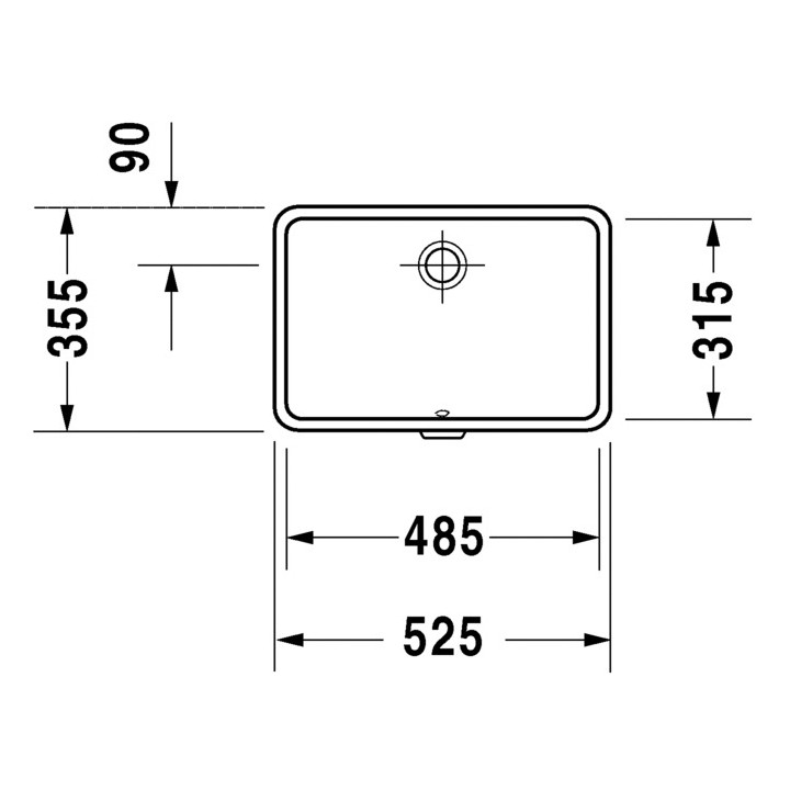 Umywalka Duravit Vero podblatowa 480x315 mm- sanitbuy.pl