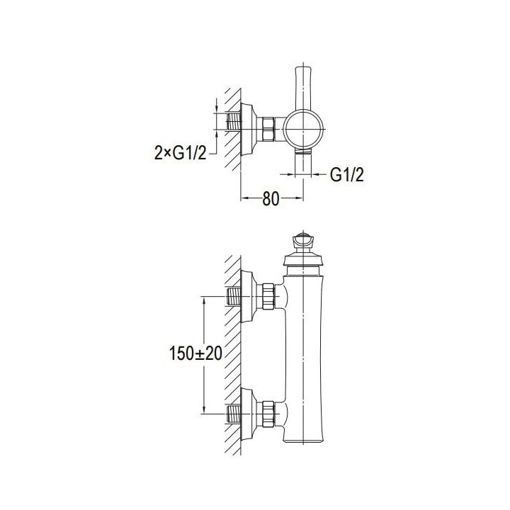 Bateria bidetowa Omnires Armance chrom wylewka 13cm- sanitbuy.pl