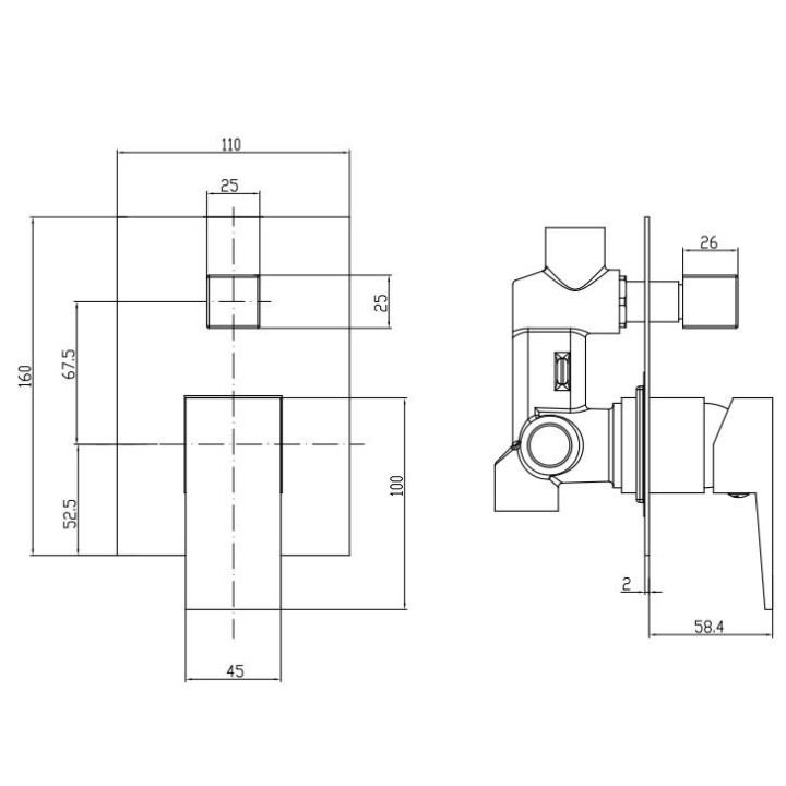 Bateria wannowa wolnostojąca Omnires Fresh wysokość: 85,9cm chrom - sanitbuy.pl