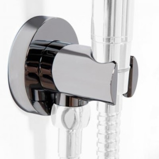 Przyłącze kątowe Steinberg 100, z uchwytem, chrom- sanitbuy.pl