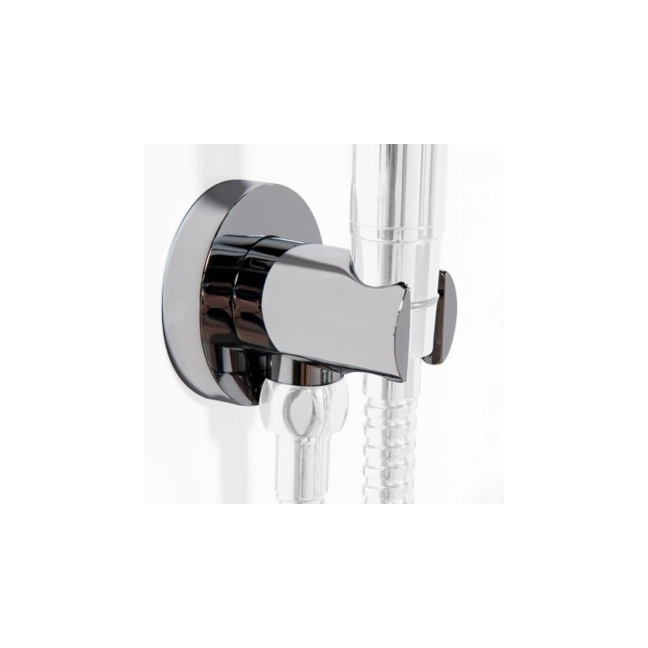 Przyłącze kątowe Steinberg 100, z uchwytem, chrom- sanitbuy.pl