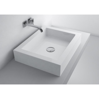 Umywalka stawiana na blat Marmite Eulalia 50x40cm bez otworu na baterię biała- sanitbuy.pl