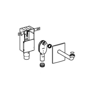 Geberit Zestaw odpływowy umywalkowy, ścienny, biały- sanitbuy.pl