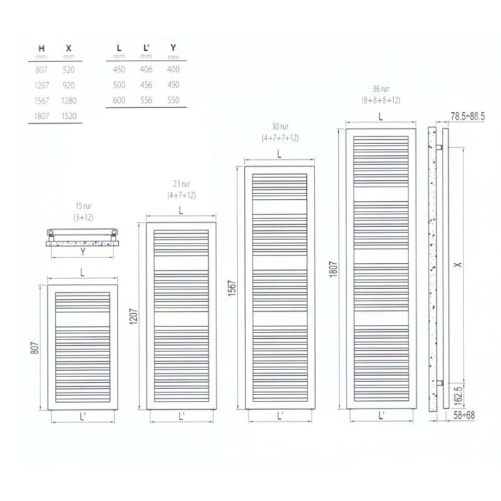 Grzejnik Irsap Kart 175,7x75 cm - biały- sanitbuy.pl