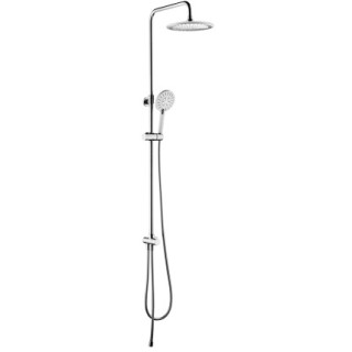 System prysznicowy Omnires Darling chrom deszczownica 20cm, wysokość 88-114cm- sanitbuy.pl