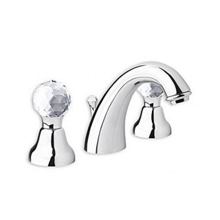 Bateria umywalkowa 3-otworowa z korkiem automatycznym złota- sanitbuy.pl