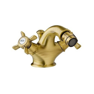 Bateria bidetowa Giulini Giovanni Odessa z korkiem automatycznym złota- sanitbuy.pl