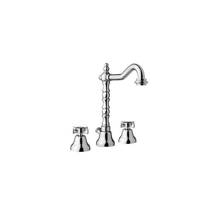 Bateria umywalkowa Giulini Giovanni Odessa 3-otworowa z korkiem automatycznym złota- sanitbuy.pl