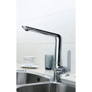 Bateria kuchenna Art Platino Emira jednouchwytowa  z obrotową wylewką, chrom - sanitbuy.pl