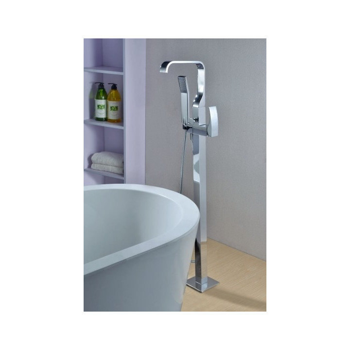 Bateria wannowa Blue Water Liwia wolnostojąca, wysokość 103,9cm, chrom - sanitbuy.pl