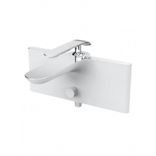 Bateria wannowa natynkowa Art Platino Emira Jednouchwytowa chrom/biała - sanitbuy.pl