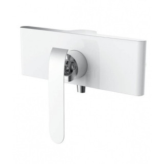 Bateria prysznicowa natynkowa Art Platino Emira Jednouchwytowa chrom/biała- sanitbuy.pl