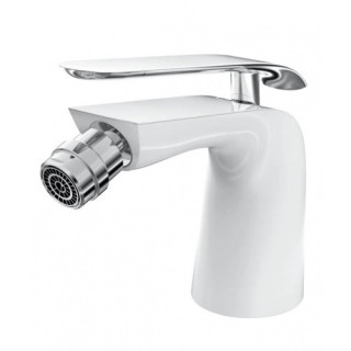 Bateria bidetowa Art Platino Emira Jednouchwytowa, wysokość 13.9cm chrom/biała - sanitbuy.pl