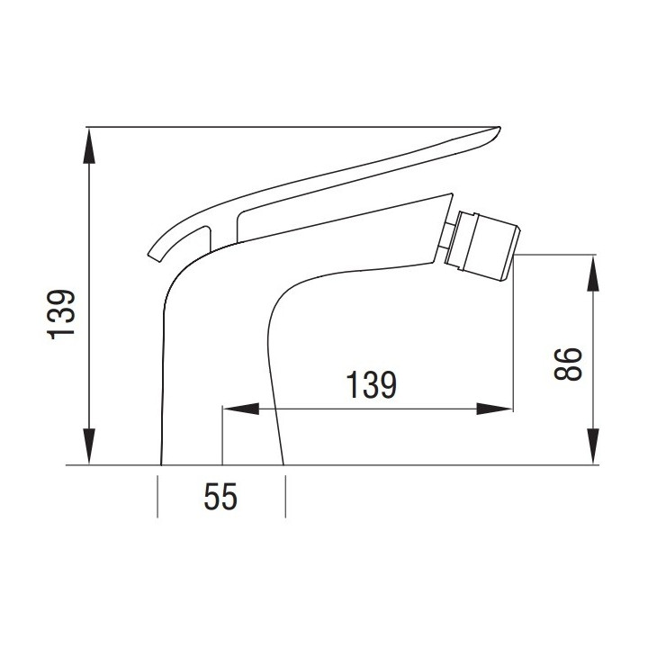 Art Platino Emira Jednouchwytowa bateria bidetowa, chrom - sanitbuy.pl