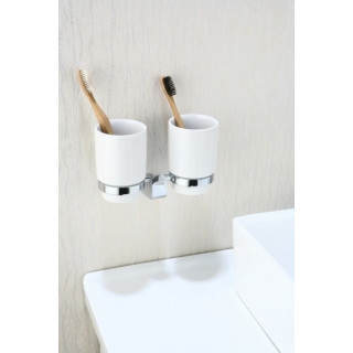 Art Platino Emira Uchwyt z dwoma szklankami, chrom - sanitbuy.pl