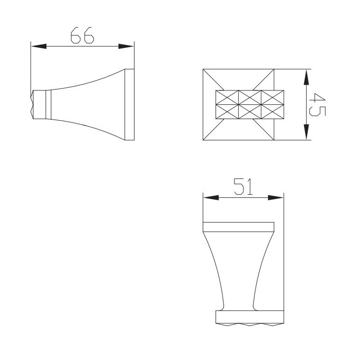 Haczyk pojedynczy Art Platino Panama chrom - sanitbuy.pl