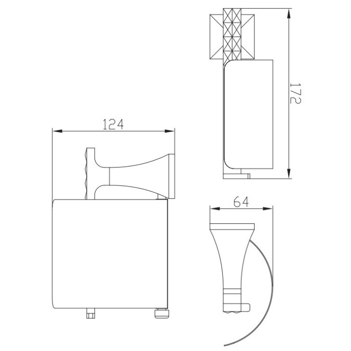 Uchwyt na papier toaletowy Art Platino Panama z klapką, chrom - sanitbuy.pl