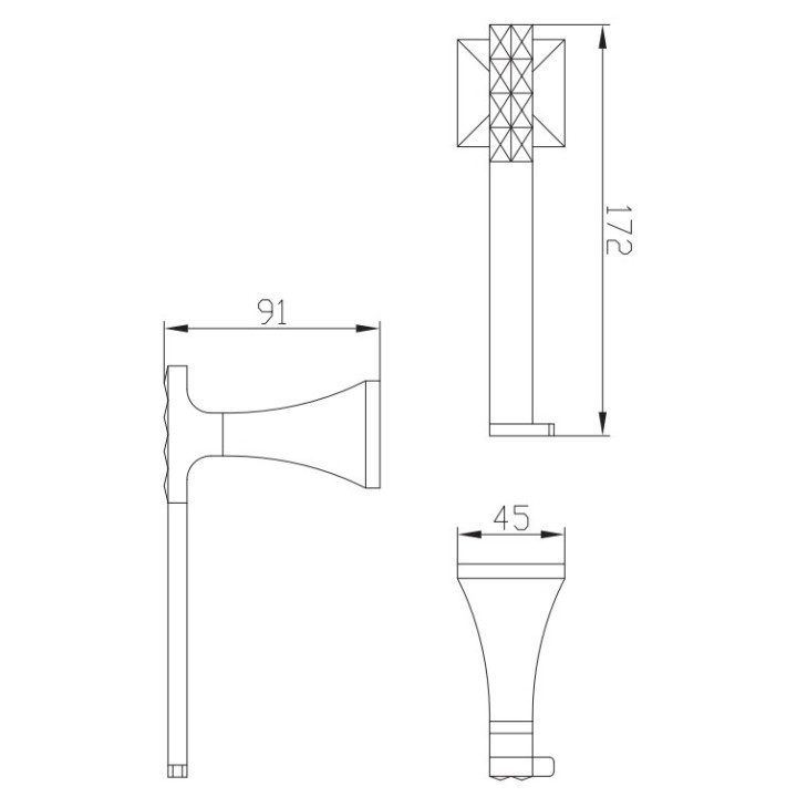 Uchwyt na papier toaletowy Art Platino Panama chrom - sanitbuy.pl
