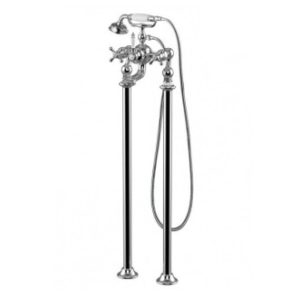 Bateria wannowa Art Platino Nikolas Dwuuchwytowa wolnostojąca, chrom - sanitbuy.pl