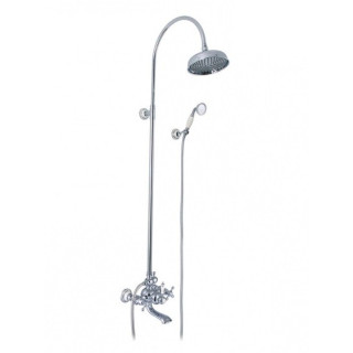 Zestaw prysznicowy Art Platino Nikolas natynkowy, chrom - sanitbuy.pl