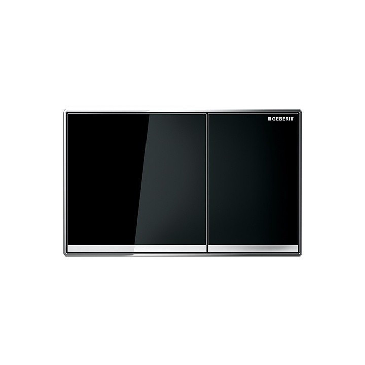 Przycisk spłukujący GEBERIT Sigma60 szkło czarne - sanitbuy.pl