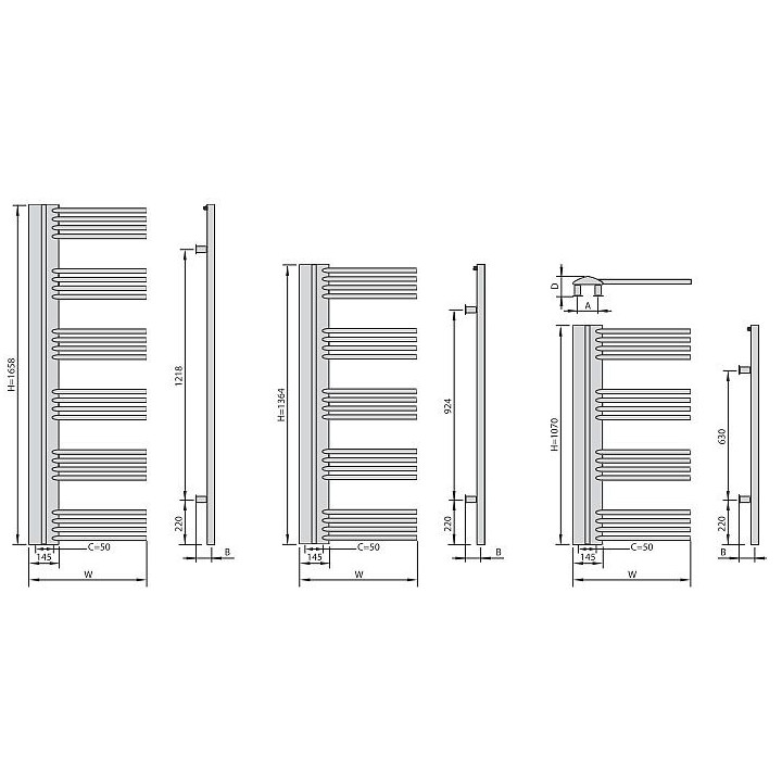 Grzejnik Enix Boston (B) 55,5x133,6 cm - kolor standardowy- sanitbuy.pl