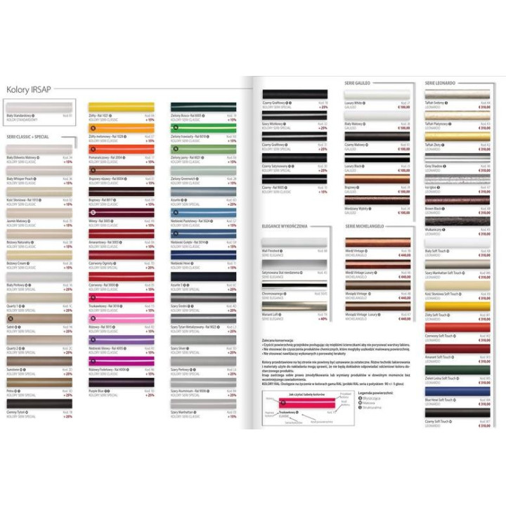 Grzejnik Irsap Dedalo 160x66 cm - kolor serii Special- sanitbuy.pl