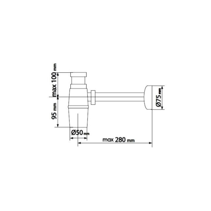 Daniel syfon umywalkowy retro bronzo- sanitbuy.pl