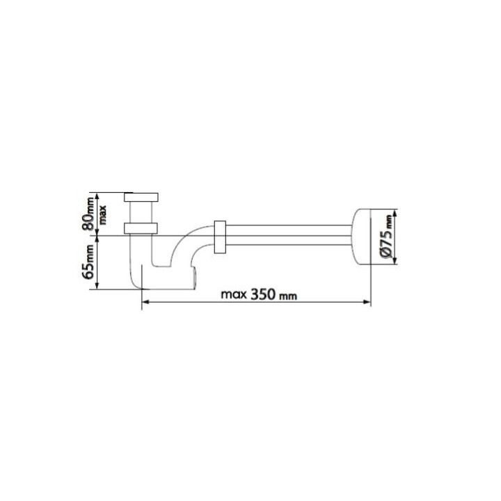 Daniel syfon umywalkowy / bidetowy retro bronzo- sanitbuy.pl