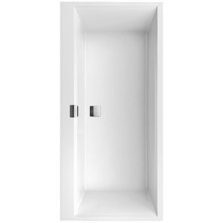 Wanna prostokątna Villeroy&Boch Squaro Edge 12, 180x80 cm z nóżkami i systemem przlewowo-odpływowym, biały Alpin- sanitbuy.pl