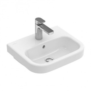 Umywalka mała wisząca Villeroy & Boch Architectura 50x38 cm z przelewem, biała Weiss Alpin- sanitbuy.pl