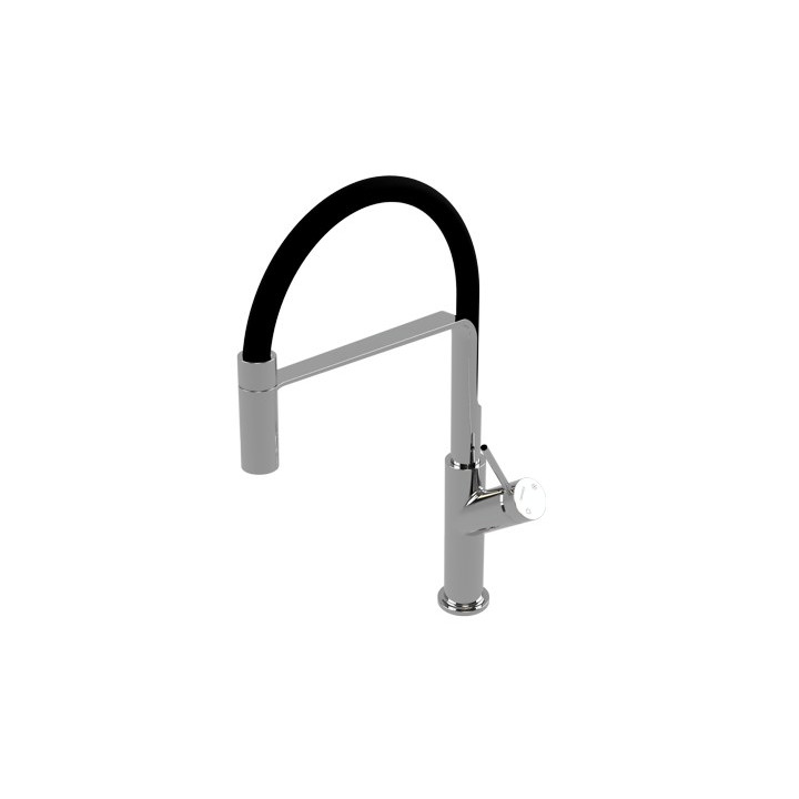 Bateria zlewozmywakowa Omnires Vita obrotowa wylewka, wyciągany prysznic, chrom- sanitbuy.pl