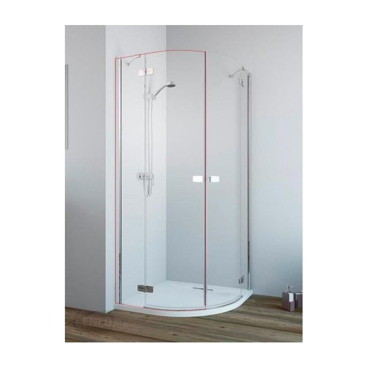 Kabina półokrągła Radaway Fuenta New PDD,  80cm część lewa - sanitbuy.pl