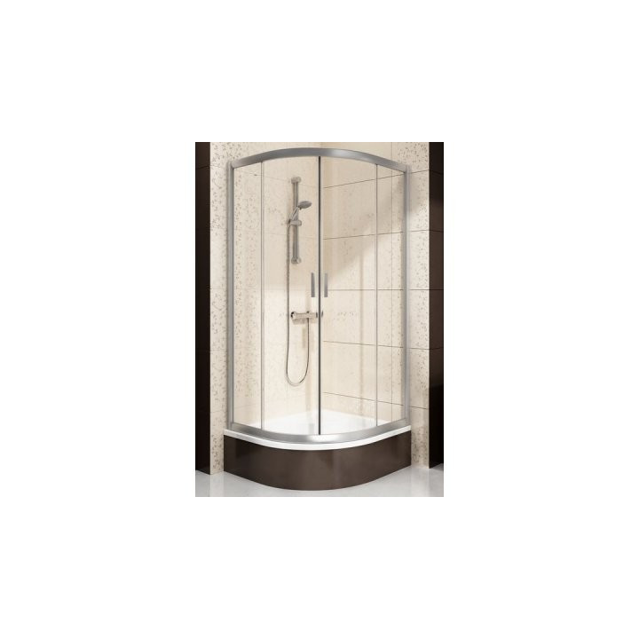 Kabina prysznicowa Ravak Blix Sabina BLCP4-80 półokrągła biel + grape - sanitbuy.pl