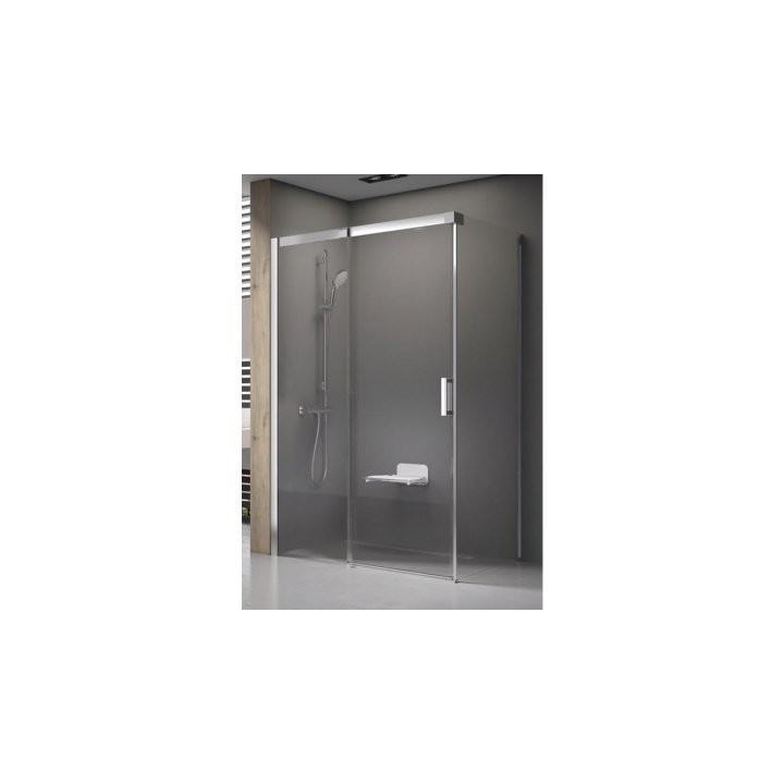 Drzwi prysznicowe Ravak Matrix MSDPS-100/100 L ze ścianką boczną biel + transparent - sanitbuy.pl