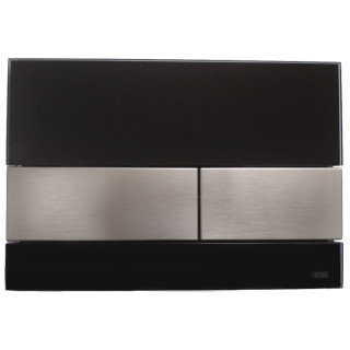 Przycisk spłukujący TECEsquare do WC - szkło czarne, Przyciski stal szczotkowana- sanitbuy.pl