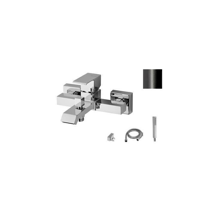 Bateria wannowa ścienna Bruma Linea wylewka 186 mm, satyna- sanitbuy.pl