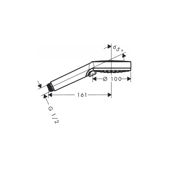 Słuchawka prysznicowa Hansgrohe Crometta Vario EcoSmart biały/chrom - sanitbuy.pl