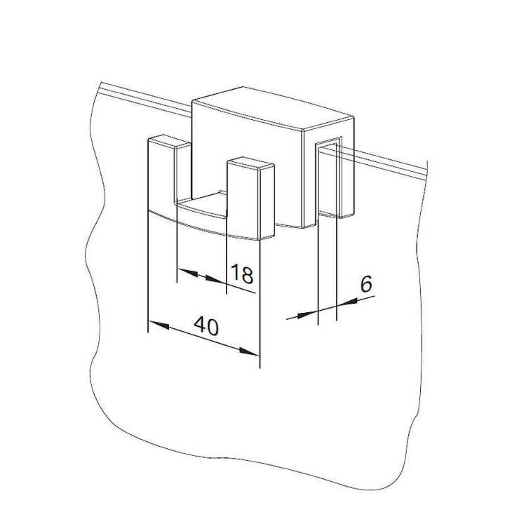 Wieszak do mocowania na szkle Radaway - sanitbuy.pl