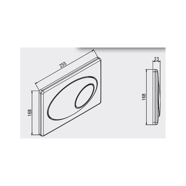 Przycisk spłukujący Jomo Classic Start/Stop do spłuczek podtynkowych SLK, chrom połysk- sanitbuy.pl