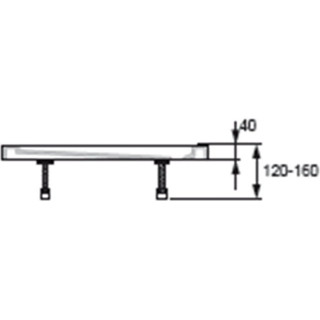Nóżki do brodzika Huppe Purano 1/4 koła- sanitbuy.pl