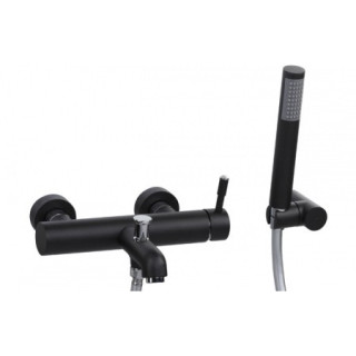 Bateria umywalkowa Valvex Vegane Nero jednouchwytowa z korkiem, czarna - sanitbuy.pl