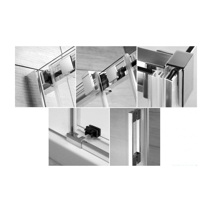 Drzwi prysznicowe 100 lewe Radaway Espera KDJ szkło przejrzyste, profil chrom- sanitbuy.pl