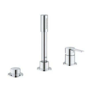Bateria wannowo-prysznicowa Grohe Lineare 3-otworowa chrom - sanitbuy.pl