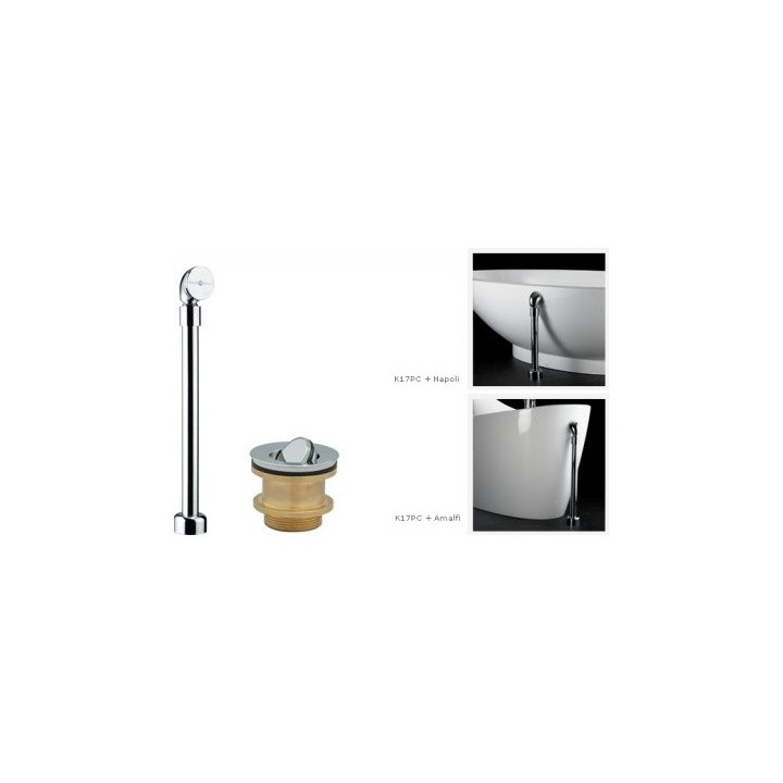 VICTORIA + ALBERT PREMIUM Specjalny zestaw odpływowy do wanien PREMIUM Polerowany Chrom  - sanitbuy.pl