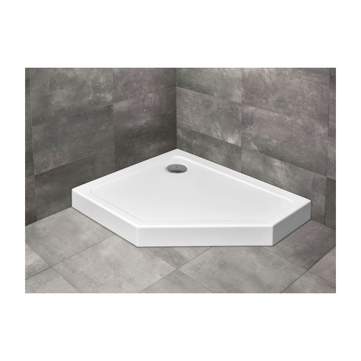 Brodzik pięciokątny lewy Radaway Doros PT E 100x80cm biały- sanitbuy.pl