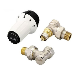 Zestaw Danfoss VHX-Duo kątowy - chrom- sanitbuy.pl